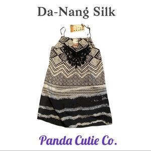 ❤️ 2 for $19 | Nang Silk Embellished Tank Top, NEW